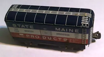 Marx O Gauge 4496 State Of Maine Products Bangor And Aroostook Tin Litho Boxcar • $24.96