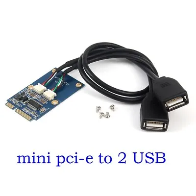 Mini PCI-E PCI Express To 5Pin Dual USB 2.0 Adapter Riser Card Extender • $11.60