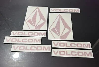 8 Volcom Red Snowboarding Stickers Skateboarding Decal Stickers  Clothing Skate • $8.50