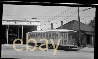 Electric Trolley Mexico Torreon  - B&W Negative • $9