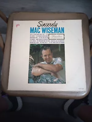 Mac Wiseman - Sincerely Vinyl VG/G (UP) • $10
