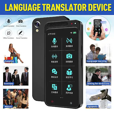 Z6 Language Translator Device Portable TwoWay Voice Interpreter Language Teacher • $76.53