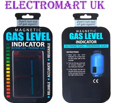 Magnetic Gas Bottle Level Indicator Calor Butane Propane Lpg Camping Caravan Bbq • £3.49