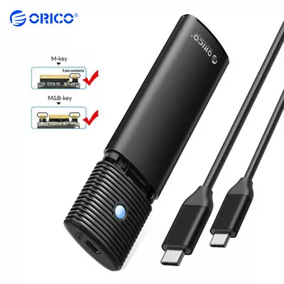 ORICO M.2 NVMe SSD Enclosure Adapter USB C 3.2 Gen2 10Gbps For M.2 M Key/B+M Key • $22.99