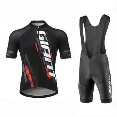 Giant Cycling Jersey And Bib Shorts Cycling Jerseys Cycling Shorts Bicycle Suit • $37.21