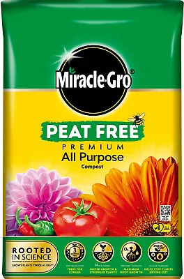 Miracle Gro Peat Free All Purpose Compost Garden Plant Growing Soil 10L - 50L • £10.20