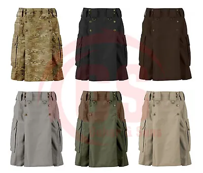 Mens 511 Tactical Kilt Scottish Fashion Utility Kilts For Men Size (28  To 54 ) • $53.99