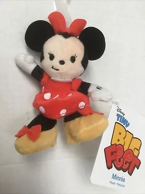 DISNEY Store  MINNIE MOUSE ~ TINY BIG FEET  MICRO PLUSH 3.5  H NWT • $13.90