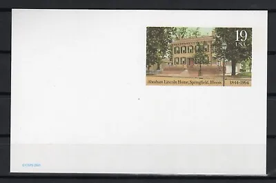 B454- Scott #UX174 Abraham Lincoln Home Springfield 1994 Postal Card 19c Unused • $1.50
