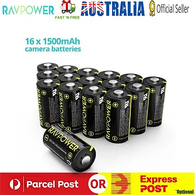 $27.07 • Buy Ravpower CR123A Lithium Batteries Cr123 Cr123 CR 123 Lithium Battery 16pcs/Set