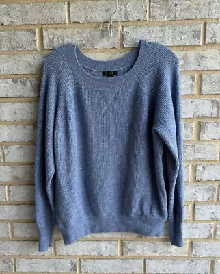 J.Crew Women's Blue Waffle Crewneck Sweater Size S • $17