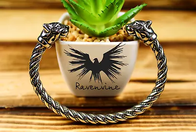 Freya Viking Bracelet | Freyja Cats Bangle | Norse God Armring | Viking Jewelry • $24.97