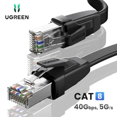 PREMIUM Ethernet Cable CAT 8 Ultra High Speed LAN Patch Pure Copper Cord Ugreen • $13.95