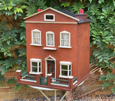 £725 • Buy Antique Victorian Wooden Painted Brick Dolls House In 1/16th Scale