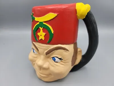 Large Vintage Masonic Mason Shriners Fez 7  Ceramic Mug Shrine Limited Ed RARE • $12.59