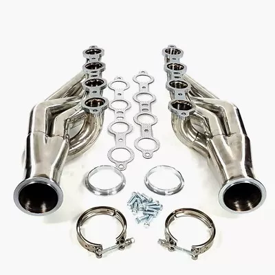 SS304 Turbo Manifold Header W/Gaskets Bolts For Chevrolet Up LS1 LS6 LSX GM V8 • $243.99