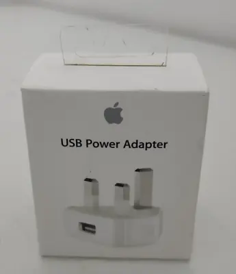 Genuine Apple A1399 UK USB Wall Charger Plug Adapter For IPod IPhone IPad White • £6.75