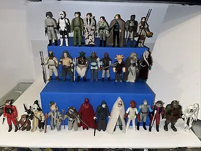 Vintage Star Wars ROTJ Set Of Figures  Luke Han Leia Lando Biker Scout Ewok • $1599.99