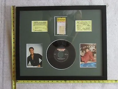 Framed Elvis Presley Concert Ticket 2 Photos & Record Great Condition  • $418.74