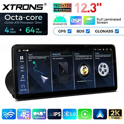 8-Core Android 13 64GB Car Stereo GPS CarPlay 4G LTE For BMW E90 E91 E92 E93 CIC • $415.99