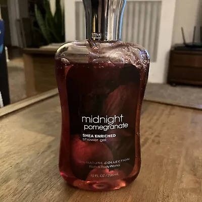 Bath & Body Works Midnight Pomegranate Shower Gel 10 Fl Oz Full New • $14.99