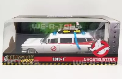 Hollywood Rides Ghostbusters Ecto-1 Vehicle 1:24 Scale Die Cast Model Car • £29.68