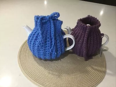 EXTRA THICK.. 3 Cup Tea Pot Cosy Hand Crochet So Easy To Top Up With Hot Water • $20