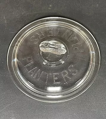 Vintage Original Clear Glass Planters Mr. Peanut Jar Lid W/Peanut Final Handle • $59.99