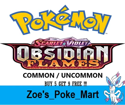 Obsidian Flames -common / Uncommon Select Your Own - Pokemon - Multibuy Discount • £0.99