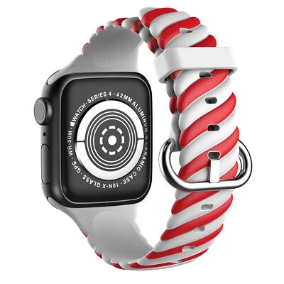 $7.99 • Buy For Apple Watch Band Sports Strap Series 8 7 6 5 4 3 2 1 SE 38/40/41/42/44/45mm