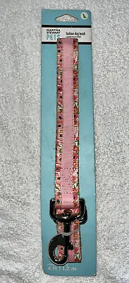 Martha Stewart Pets Fashion Dog Leash Pink & Floral Print 4' NWT • $10