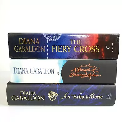 3 X Outlander Novels By Diana Gabaldon The Fiery Cross A Breath Of Snow & Ashes • $29.33