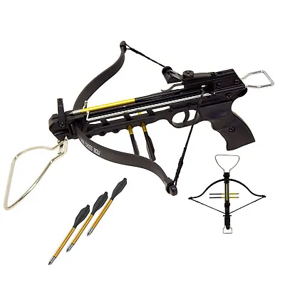 SAS Rogue 80lb Self Cocking Pistol Crossbow W/ Build-in Arrow Holder-Refurbished • $45