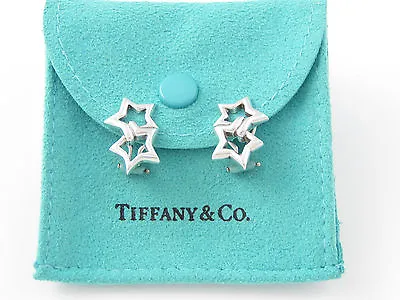 Tiffany & Co Vintage Rare Star Clip On Earrings! • $498