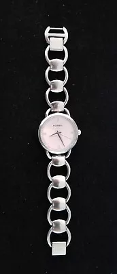 Fossil Silver Tone Stainless Steel Watch ES1356 Chain 6  Max Size New Battery • $9.99