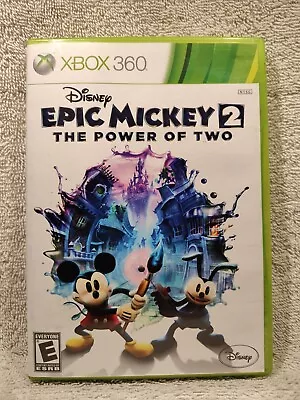 Disney Epic Mickey 2: The Power Of Two (Xbox 360 2012) *CIB* NM* FREE SHIPPING! • $15.99