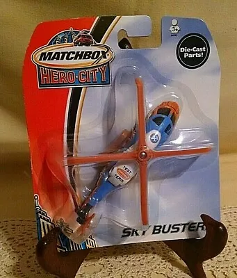 Matchbox Hero City Sky Busters Herocopter Helicopter Test Team 2003 New Diecast. • $14.99