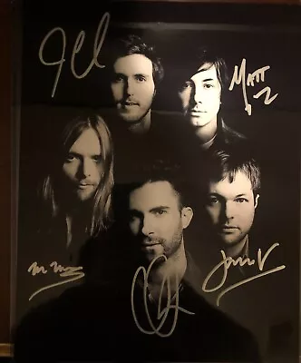  Maroon 5 Autographed Signed 11x14 By 5 Members Adam Levine • $279.99