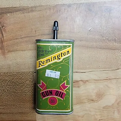 Vintage NOS Remington Gun Oil 3 Oz Full Can  • $85