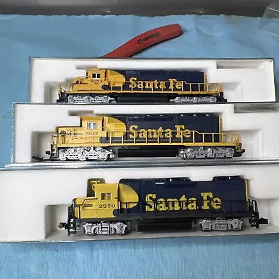 N Scale Locomotive 3 Santa Fe Diesels • $180