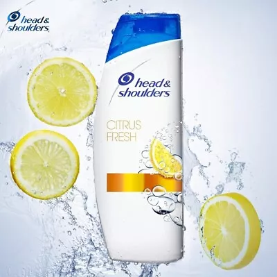 Head And Shoulders Citrus Fresh Shampoo For Greasy Hair 250 Ml New • £5.49