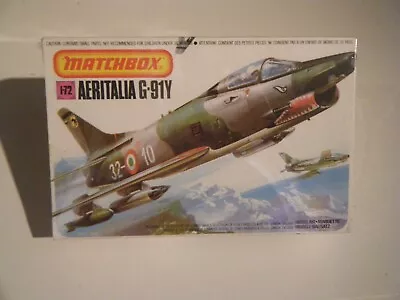 SEALED CLASSIC 1979 MATCHBOX 1/72 1960's Italian FIAT G-91Y Jet Fighter Kit • $15.50