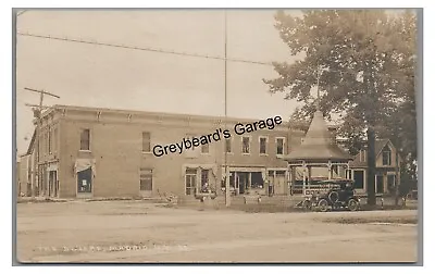 RPPC Stores On Square MADRID NY St Lawrence County New York Real Photo Postcard • $17.99