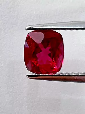 Burma Red  Spinel  Unheat  Cushion 6x6.7 Cts- 1.08 . Gorgeous Collection • $864