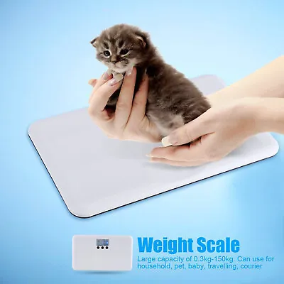 $20.90 • Buy Mini Digital Weighing Scale Electronic Scale Animal Weight Pet Dog Cat 150KG
