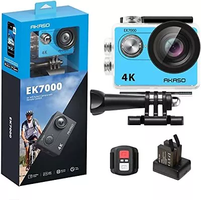 AKASO EK7000 4K30FPS Action Camera - 20MP Ultra HD Underwater Camera 170 Degree  • £44.99