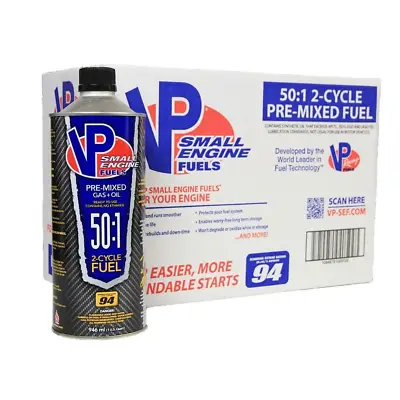 VP Small Engine Fuel 50:1 Pre-Mixed 2-Cycle 4-Cycle 94 Octane Ethanol Free 8 Pck • $63.05