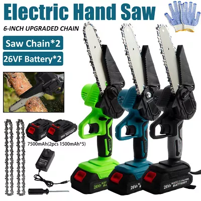 6'' Cordless Electric Chainsaw 2X Battery-Powered Wood Cutter Saws For Makita • $36.99