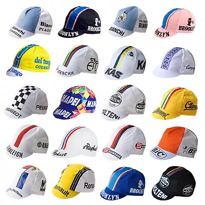 Retro Italian Made Vintage Team Cycling Cotton Cap Hat Eroica Raleigh Mapei • $11.14