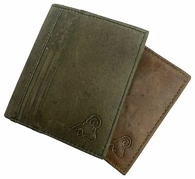 Men's RFID Blocking Genuine Leather Unique L Shape Bifold Wallet USA Series Wall • $18.99